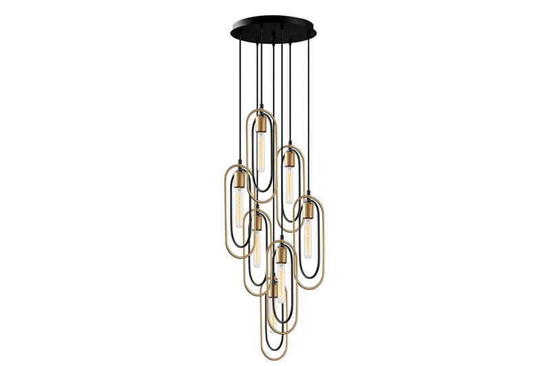 Taklampa Pindor Thre svart / guld - Svart - Belysning - Inomhusbelysning & lampor - Fönsterlampor & fönsterbelysning - Fönsterlampa hängande