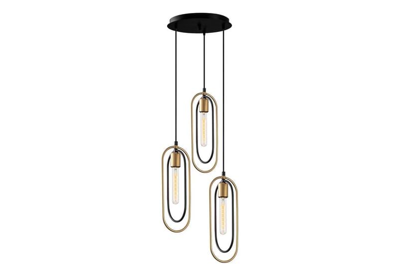 Taklampa Pindor Thre svart / guld - Guld/Svart - Belysning - Inomhusbelysning & lampor - Fönsterlampor & fönsterbelysning - Fönsterlampa hängande