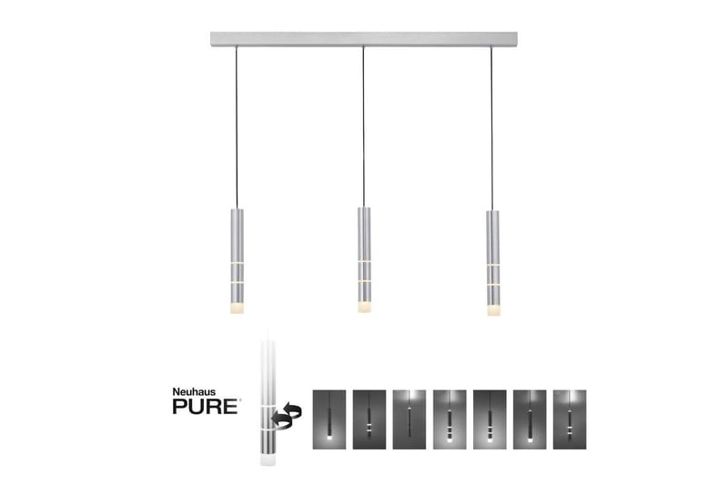 Taklampa Pure Vega - 5x120x120 cm, Aluminium - Belysning - Inomhusbelysning & lampor - Fönsterlampor & fönsterbelysning - Fönsterlampa hängande