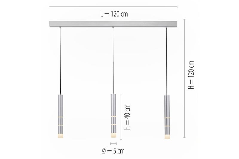 Taklampa Pure Vega - 5x120x120 cm, Aluminium - Belysning - Inomhusbelysning & lampor - Fönsterlampor & fönsterbelysning - Fönsterlampa hängande