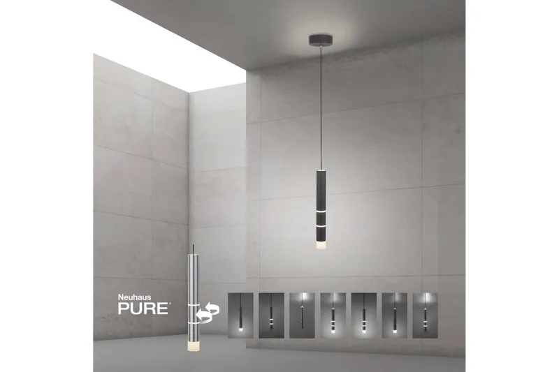 Taklampa Pure Vega - 12x120x12 cm, Svart - Belysning - Inomhusbelysning & lampor - Fönsterlampor & fönsterbelysning - Fönsterlampa hängande