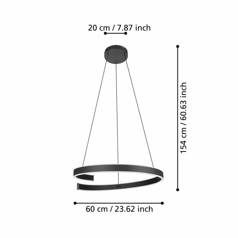 Takpendel Andabaia - 60 cm - Belysning - Inomhusbelysning & lampor - Fönsterlampor & fönsterbelysning - Fönsterlampa hängande