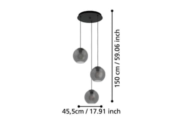 Takpendel Eglo Arangona Svart/Grå Rondell med 3 Lampor - Belysning - Inomhusbelysning & lampor - Fönsterlampor & fönsterbelysning - Fönsterlampa hängande