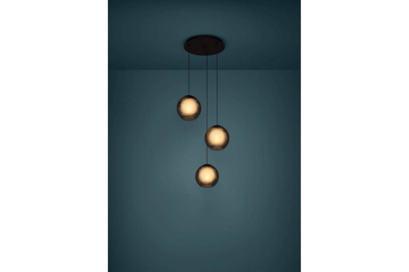 Takpendel Eglo Arangona Svart/Grå Rondell med 3 Lampor - Belysning - Inomhusbelysning & lampor - Fönsterlampor & fönsterbelysning - Fönsterlampa hängande