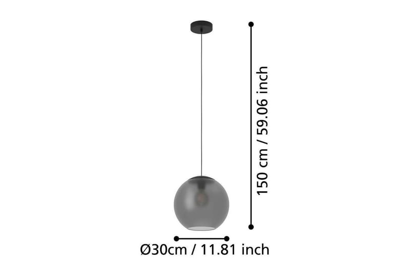 Takpendel Eglo Arangona Svart/Grå - Belysning - Inomhusbelysning & lampor - Fönsterlampor & fönsterbelysning - Fönsterlampa hängande