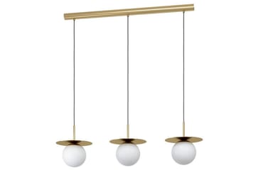 Takpendel Eglo Arenales Mässing/Opalvit med 3 Lampor - Belysning - Inomhusbelysning & lampor - Fönsterlampor & fönsterbelysning - Fönsterlampa hängande