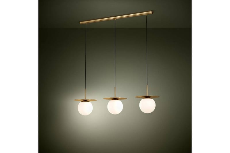 Takpendel Eglo Arenales Mässing/Opalvit med 3 Lampor - Belysning - Inomhusbelysning & lampor - Fönsterlampor & fönsterbelysning - Fönsterlampa hängande