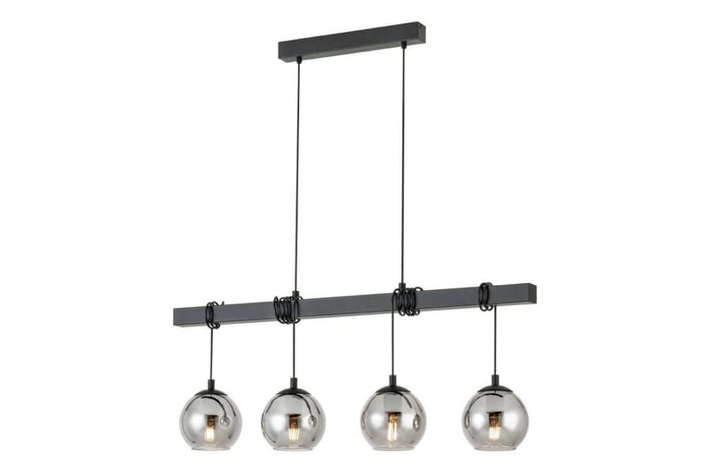 Takpendel Eglo Argallo Svart/Transparent med 4 Lampor - Belysning - Inomhusbelysning & lampor - Fönsterlampor & fönsterbelysning - Fönsterlampa hängande