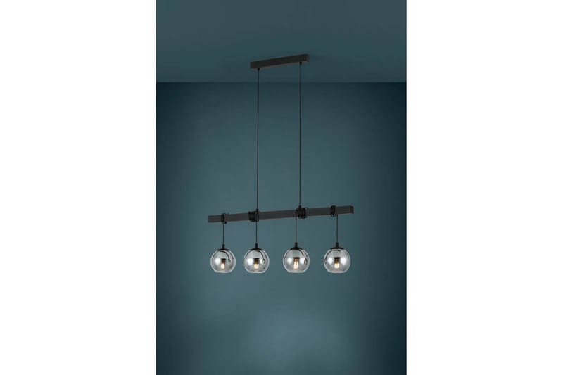 Takpendel Eglo Argallo Svart/Transparent med 4 Lampor - Belysning - Inomhusbelysning & lampor - Fönsterlampor & fönsterbelysning - Fönsterlampa hängande