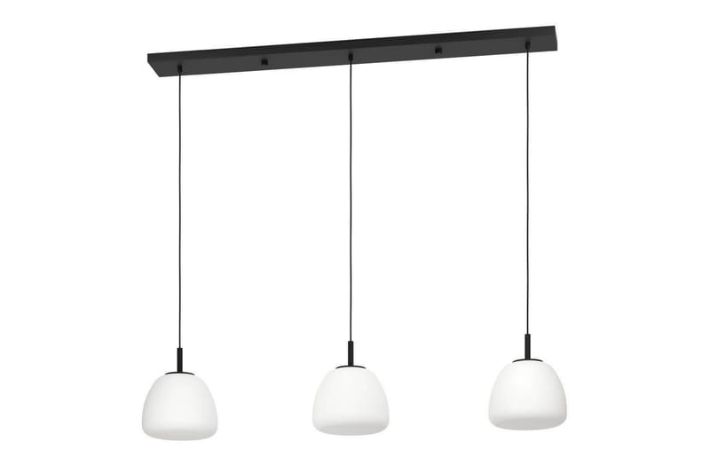 Takpendel Eglo Balmes Svart/Opalvit med 3 Lampor - Belysning - Inomhusbelysning & lampor - Fönsterlampor & fönsterbelysning - Fönsterlampa hängande