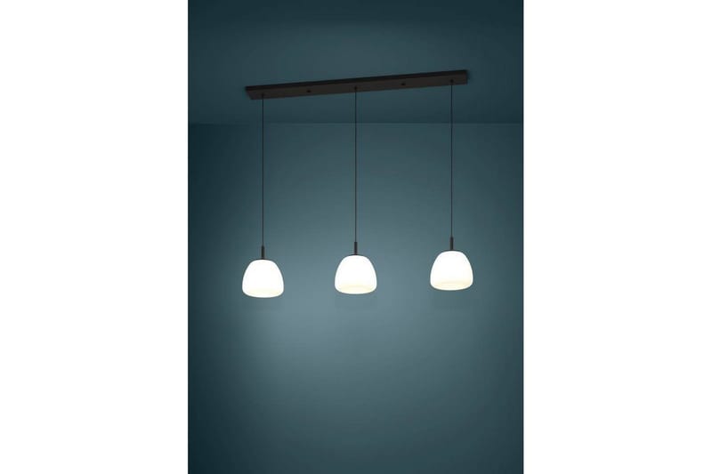 Takpendel Eglo Balmes Svart/Opalvit med 3 Lampor - Belysning - Inomhusbelysning & lampor - Fönsterlampor & fönsterbelysning - Fönsterlampa hängande