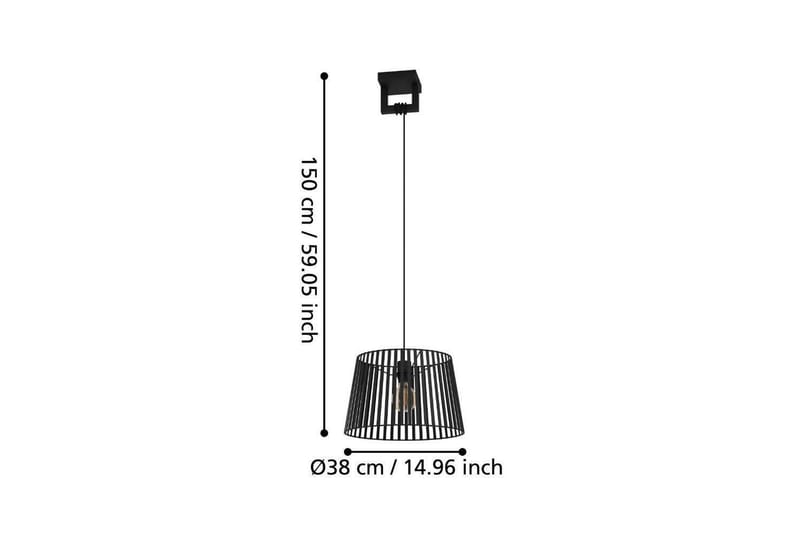 Takpendel Eglo Bogota Svart - Belysning - Inomhusbelysning & lampor - Fönsterlampor & fönsterbelysning - Fönsterlampa hängande
