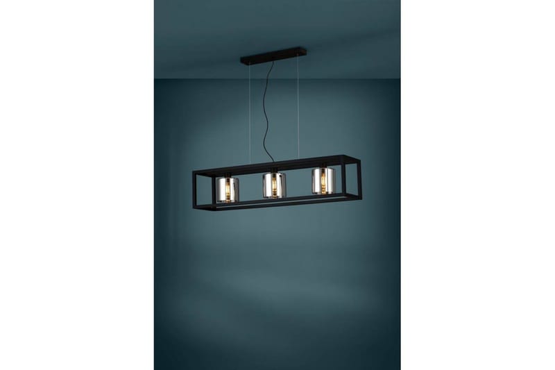 Takpendel Eglo Brisling Svart/Transparent Ram med 3 Lampor - Belysning - Inomhusbelysning & lampor - Fönsterlampor & fönsterbelysning - Fönsterlampa hängande