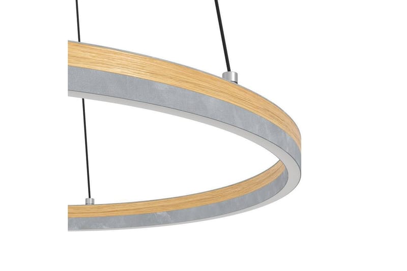 Takpendel Eglo Cadinaro Grå/Trä Rondell - Belysning - Inomhusbelysning & lampor - Fönsterlampor & fönsterbelysning - Fönsterlampa hängande