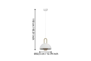 Takpendel Eglo Calmanera Vit, Mässing - Vit/Mässing - Belysning - Inomhusbelysning & lampor - Fönsterlampor & fönsterbelysning - Fönsterlampa hängande