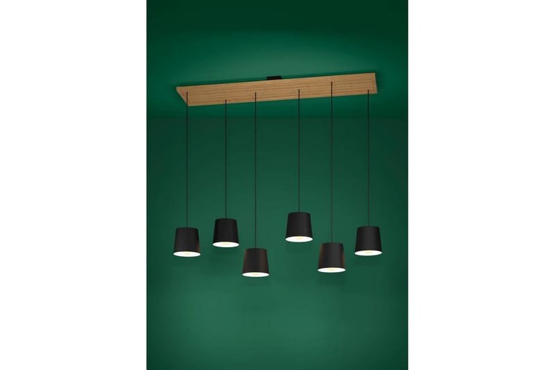 Takpendel Eglo Camarioca Svart/Trä med 5 Lampor - Belysning - Inomhusbelysning & lampor - Fönsterlampor & fönsterbelysning - Fönsterlampa hängande