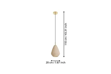 Takpendel Eglo Caprarola - Beige/Mässing - Belysning - Inomhusbelysning & lampor - Fönsterlampor & fönsterbelysning - Fönsterlampa hängande