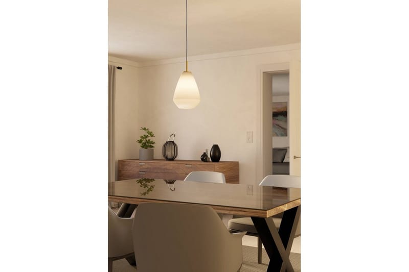 Takpendel Eglo Caprarola - Beige/Mässing - Belysning - Inomhusbelysning & lampor - Fönsterlampor & fönsterbelysning - Fönsterlampa hängande