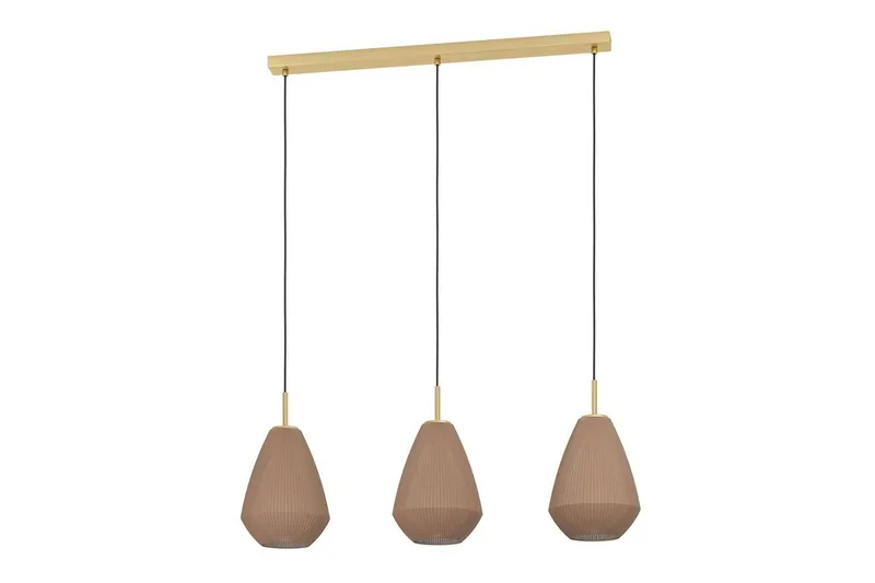 Takpendel Eglo Caprarola med 3 Lampor, Mässing