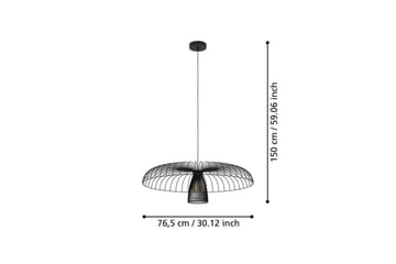 Takpendel Eglo Champerico Svart - Belysning - Inomhusbelysning & lampor - Fönsterlampor & fönsterbelysning - Fönsterlampa hängande