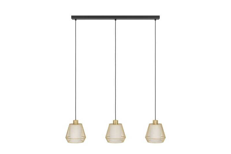 Takpendel Eglo Ciudadela med 3 Lampor - Mässing/Vit/Svart - Belysning - Inomhusbelysning & lampor - Fönsterlampor & fönsterbelysning - Fönsterlampa hängande