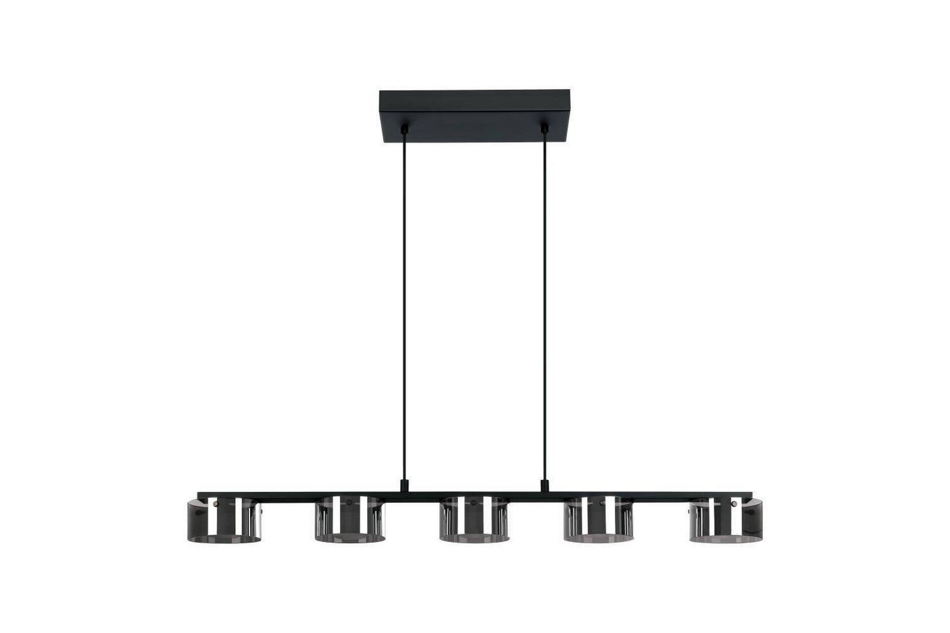 Takpendel Eglo Copillos Svart/Transparent med 5 Lampor -