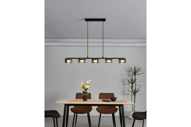 Takpendel Eglo Copillos Svart/Transparent med 5 Lampor - Belysning - Inomhusbelysning & lampor - Fönsterlampor & fönsterbelysning - Fönsterlampa hängande