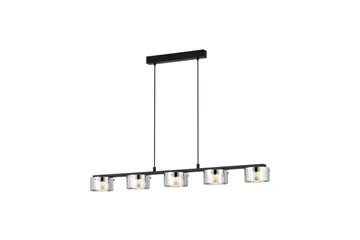 Takpendel Eglo Copillos Svart/Transparent med 5 Lampor - Belysning - Inomhusbelysning & lampor - Fönsterlampor & fönsterbelysning - Fönsterlampa hängande