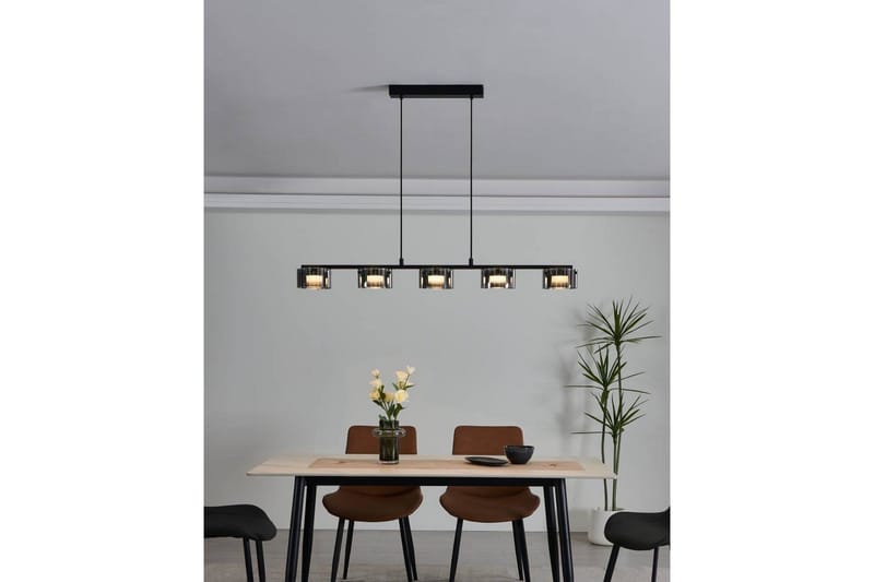 Takpendel Eglo Copillos Svart/Transparent med 5 Lampor - Belysning - Inomhusbelysning & lampor - Fönsterlampor & fönsterbelysning - Fönsterlampa hängande