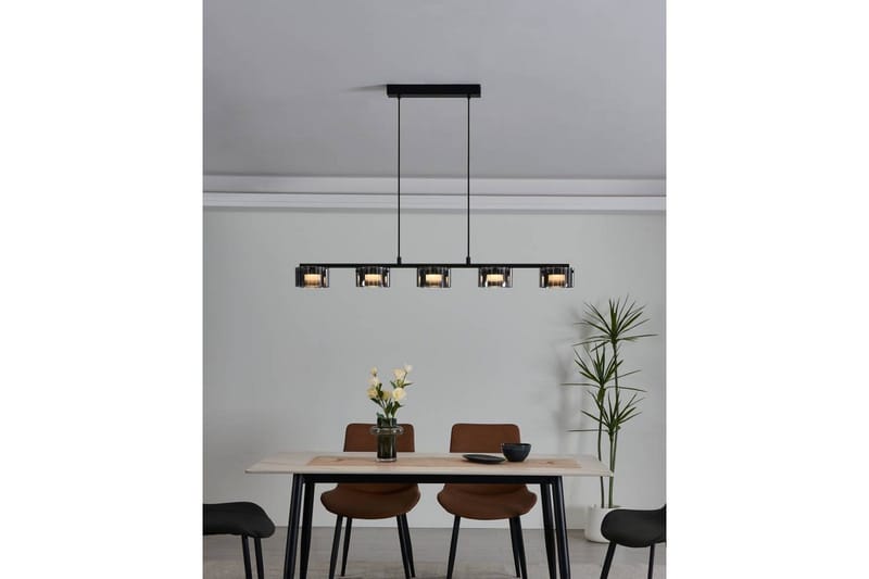 Takpendel Eglo Copillos Svart/Transparent med 5 Lampor - Belysning - Inomhusbelysning & lampor - Fönsterlampor & fönsterbelysning - Fönsterlampa hängande