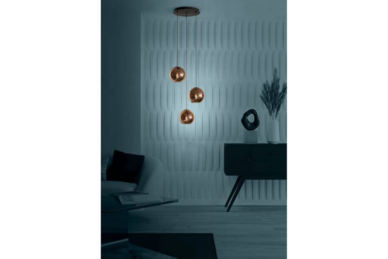 Takpendel Eglo Cordoba Rondell Svart/Koppar med 3 Lampor - Belysning - Inomhusbelysning & lampor - Fönsterlampor & fönsterbelysning - Fönsterlampa hängande