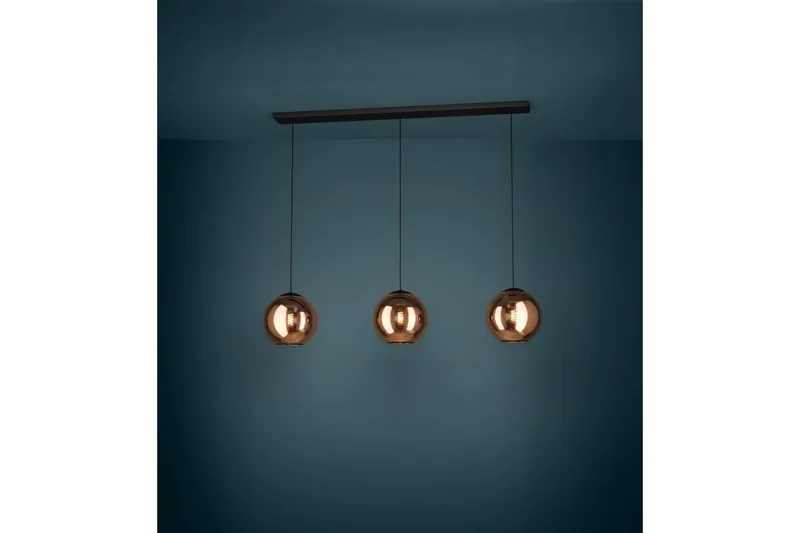 Takpendel Eglo Cordoba Svart/Koppar med 3 Lampor - Belysning - Inomhusbelysning & lampor - Fönsterlampor & fönsterbelysning - Fönsterlampa hängande