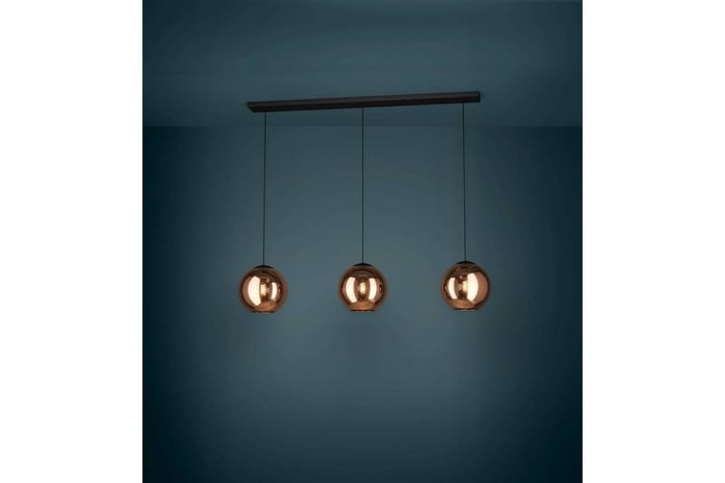 Takpendel Eglo Cordoba Svart/Koppar med 3 Lampor - Belysning - Inomhusbelysning & lampor - Fönsterlampor & fönsterbelysning - Fönsterlampa hängande