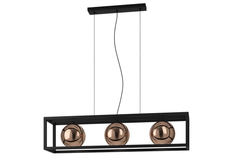 Takpendel Eglo Cordoba Svart/Koppar Ram med 3 Lampor - Belysning - Inomhusbelysning & lampor - Fönsterlampor & fönsterbelysning - Fönsterlampa hängande