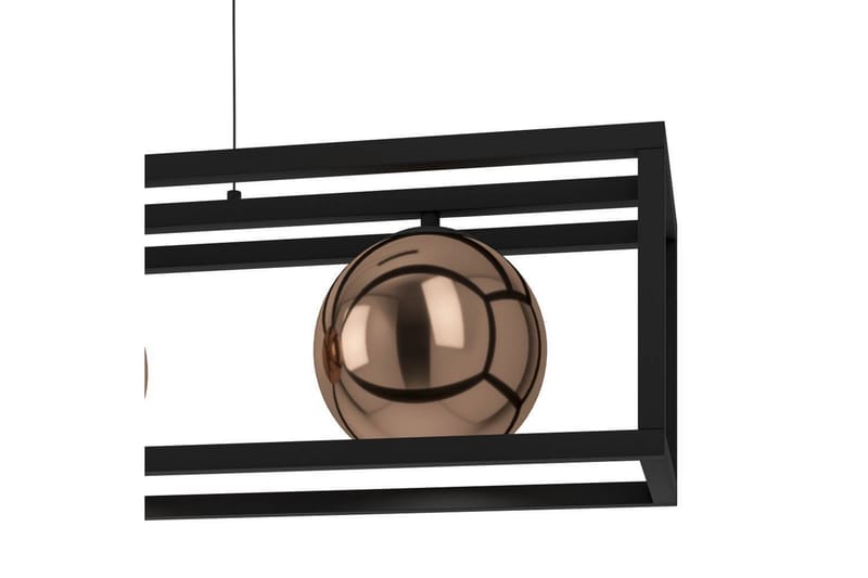 Takpendel Eglo Cordoba Svart/Koppar Ram med 3 Lampor - Belysning - Inomhusbelysning & lampor - Fönsterlampor & fönsterbelysning - Fönsterlampa hängande