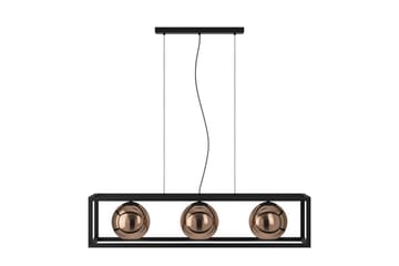 Takpendel Eglo Cordoba Svart/Koppar Ram med 3 Lampor - Belysning - Inomhusbelysning & lampor - Fönsterlampor & fönsterbelysning - Fönsterlampa hängande
