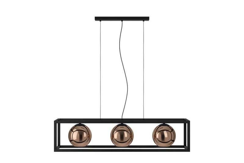 Takpendel Eglo Cordoba Svart/Koppar Ram med 3 Lampor - Belysning - Inomhusbelysning & lampor - Fönsterlampor & fönsterbelysning - Fönsterlampa hängande