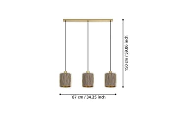 Takpendel Eglo Corojal Cappuccino/Mässing med 3 Lampor - Belysning - Inomhusbelysning & lampor - Fönsterlampor & fönsterbelysning - Fönsterlampa hängande