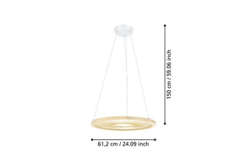 Takpendel Eglo Dehesa Rondell Vit/Natur - Belysning - Inomhusbelysning & lampor - Fönsterlampor & fönsterbelysning - Fönsterlampa hängande