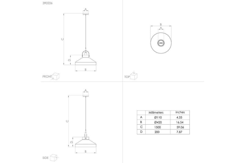 Takpendel Eglo Estepona Grå - Belysning - Inomhusbelysning & lampor - Fönsterlampor & fönsterbelysning - Fönsterlampa hängande