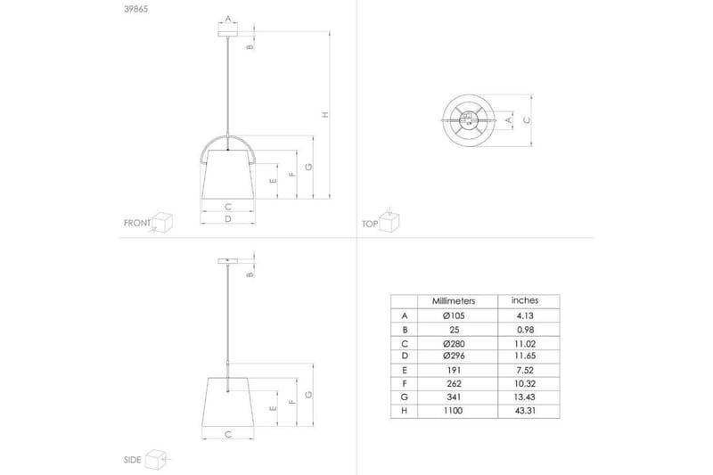 Takpendel Eglo Granadillos Svart - Belysning - Inomhusbelysning & lampor - Fönsterlampor & fönsterbelysning - Fönsterlampa hängande