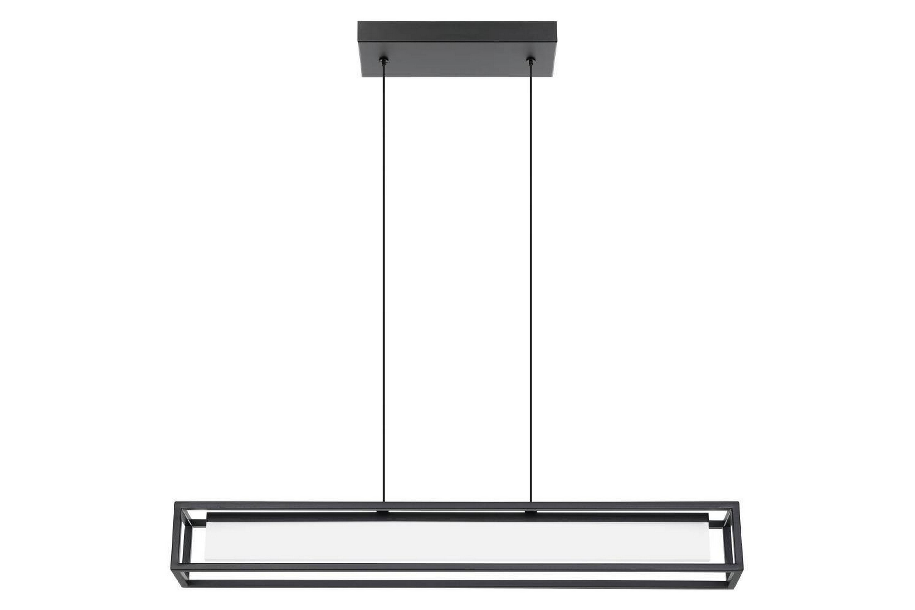 Takpendel Eglo Gualajo Avlång Svart -