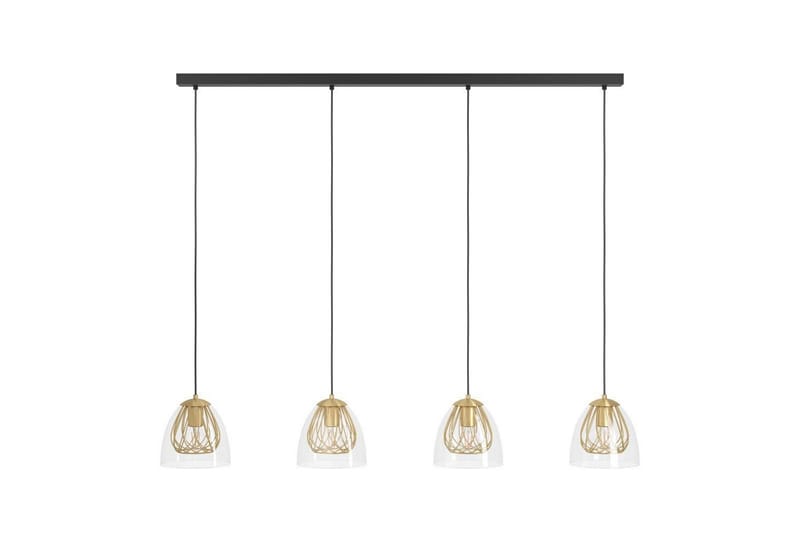 Takpendel Eglo Jazminia Mässing/Klar med 4 Lampor - Belysning - Inomhusbelysning & lampor - Fönsterlampor & fönsterbelysning - Fönsterlampa hängande