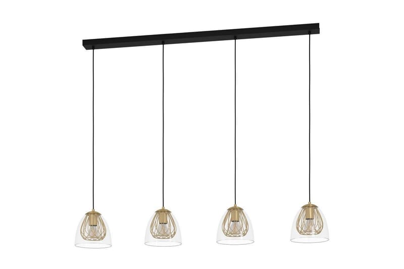 Takpendel Eglo Jazminia Mässing/Klar med 4 Lampor - Belysning - Inomhusbelysning & lampor - Fönsterlampor & fönsterbelysning - Fönsterlampa hängande