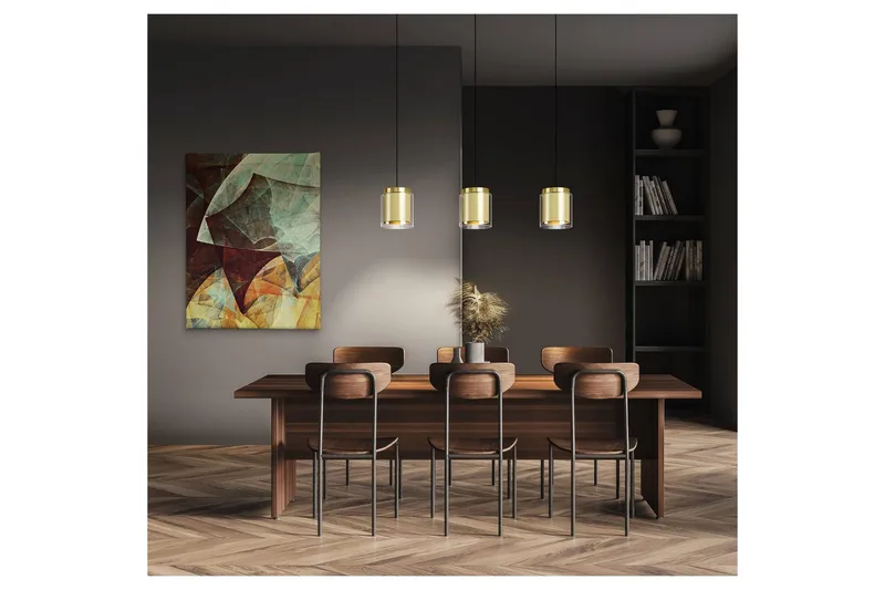 Takpendel Eglo Lagunitas med 3 Lampor - Svart/Guld - Belysning - Inomhusbelysning & lampor - Fönsterlampor & fönsterbelysning - Fönsterlampa hängande