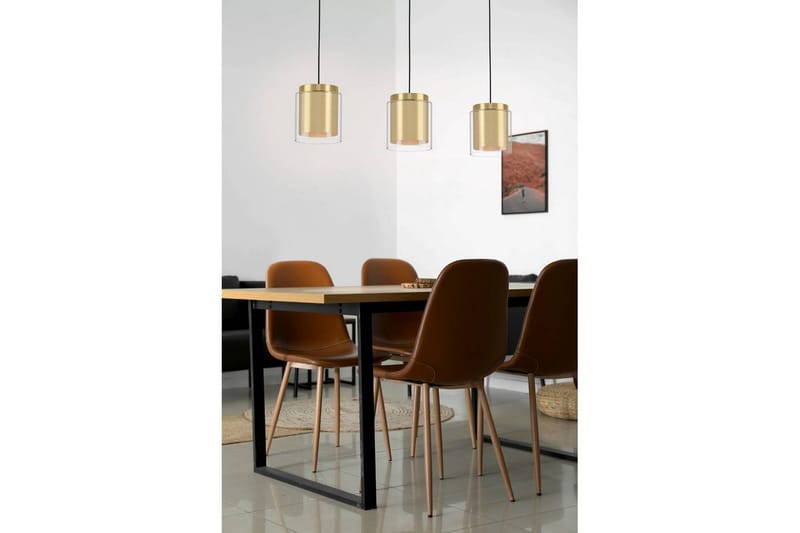 Takpendel Eglo Lagunitas med 3 Lampor - Svart/Guld - Belysning - Inomhusbelysning & lampor - Fönsterlampor & fönsterbelysning - Fönsterlampa hängande