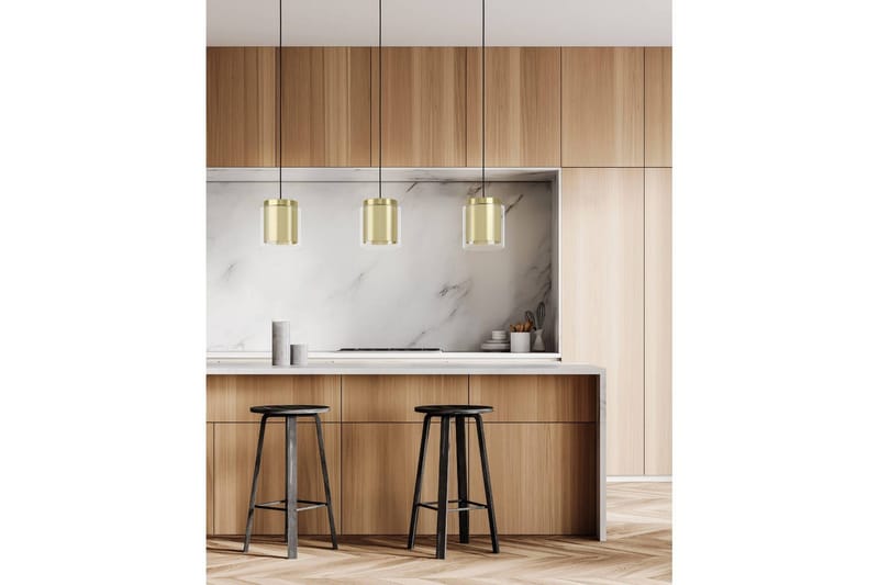 Takpendel Eglo Lagunitas med 3 Lampor - Svart/Guld - Belysning - Inomhusbelysning & lampor - Fönsterlampor & fönsterbelysning - Fönsterlampa hängande