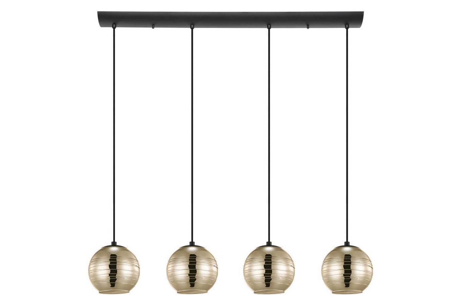 Takpendel Eglo Lemorieta Svart/Guld med 4 Lampor -