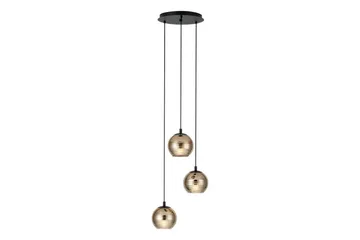 Takpendel Eglo Lemorieta Svart/Guld Rondell med 3 Lampor - Belysning - Inomhusbelysning & lampor - Fönsterlampor & fönsterbelysning - Fönsterlampa hängande