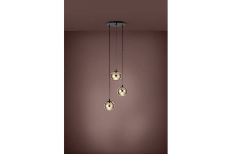 Takpendel Eglo Lemorieta Svart/Guld Rondell med 3 Lampor - Belysning - Inomhusbelysning & lampor - Fönsterlampor & fönsterbelysning - Fönsterlampa hängande